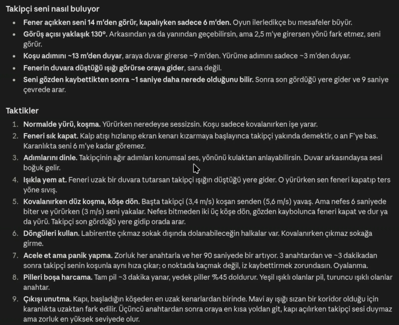 Claude'un anlattığı takipçi kuralları ve taktikler.